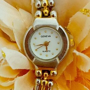 Geneva Stainless Steel and Water Resistant Women’s Wrist Watch.